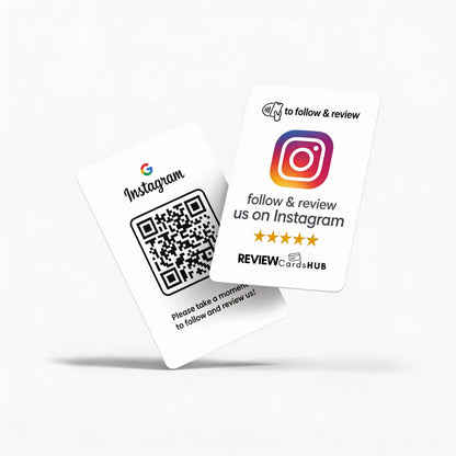 Instagram Review & Follow Card