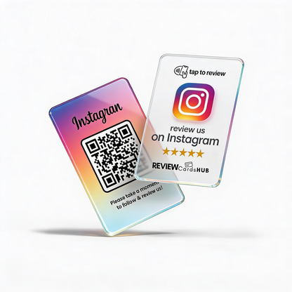 Instagram Review & Follow Card