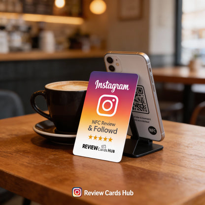 Instagram Review & Follow Card