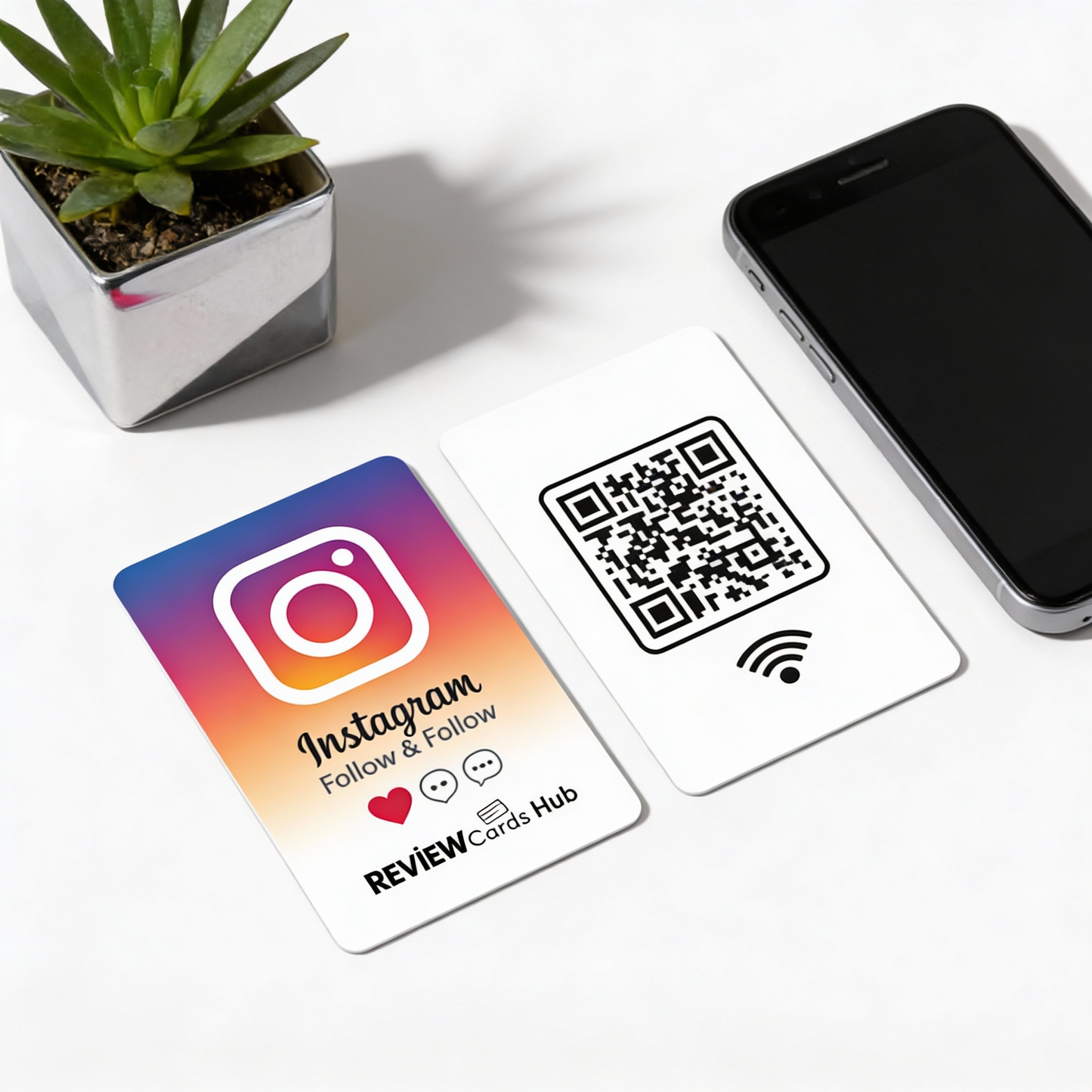 Instagram Review & Follow Card