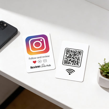 Instagram Review & Follow Card