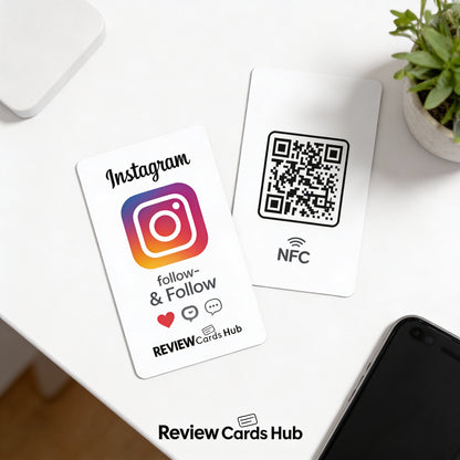 Instagram Review & Follow Card